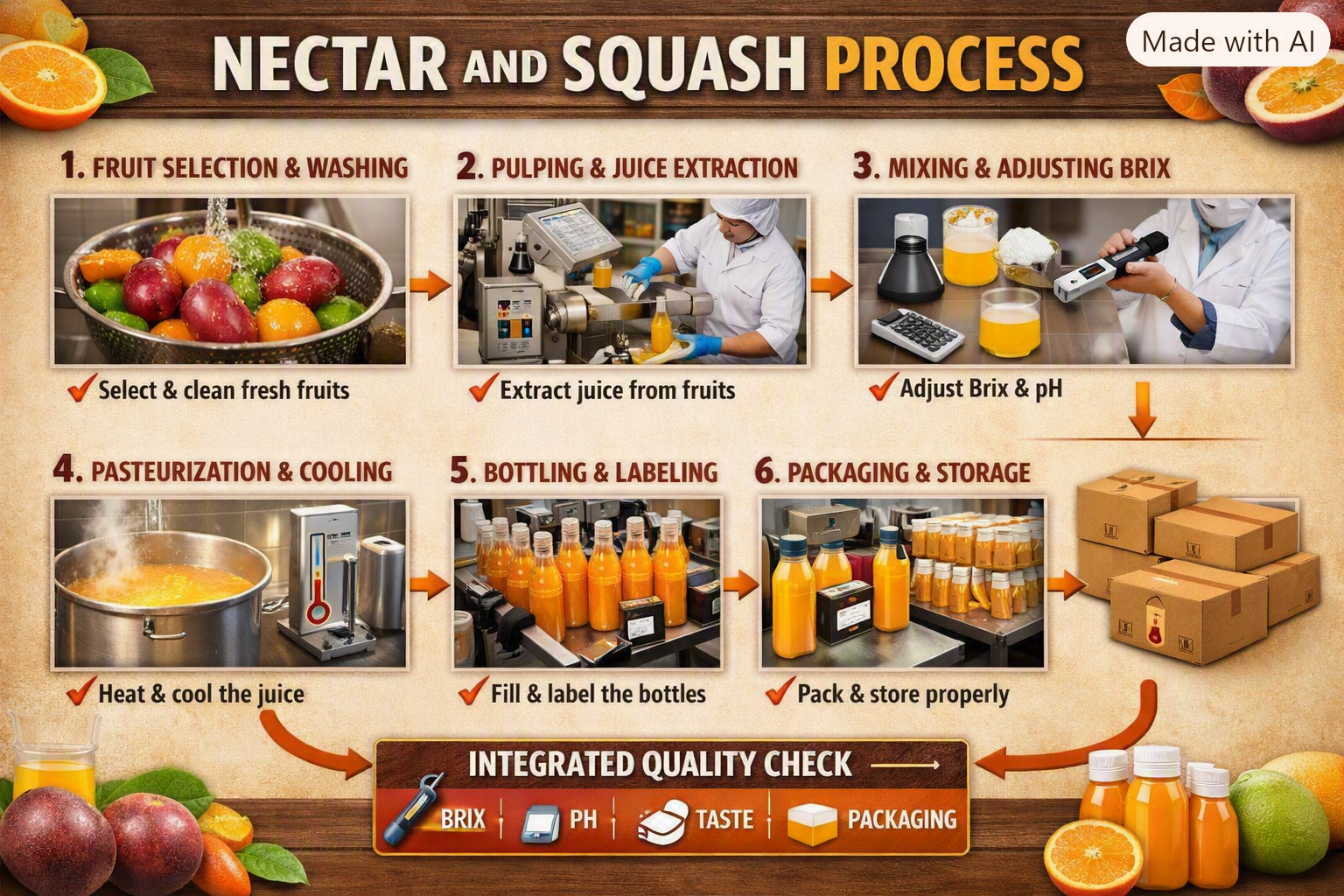 NECTAR AND SQUASH PRODUCTION