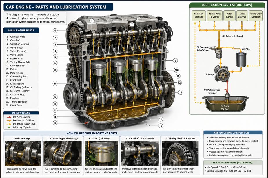 Lubrication system Repairing