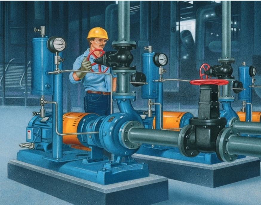 water pumping system installation