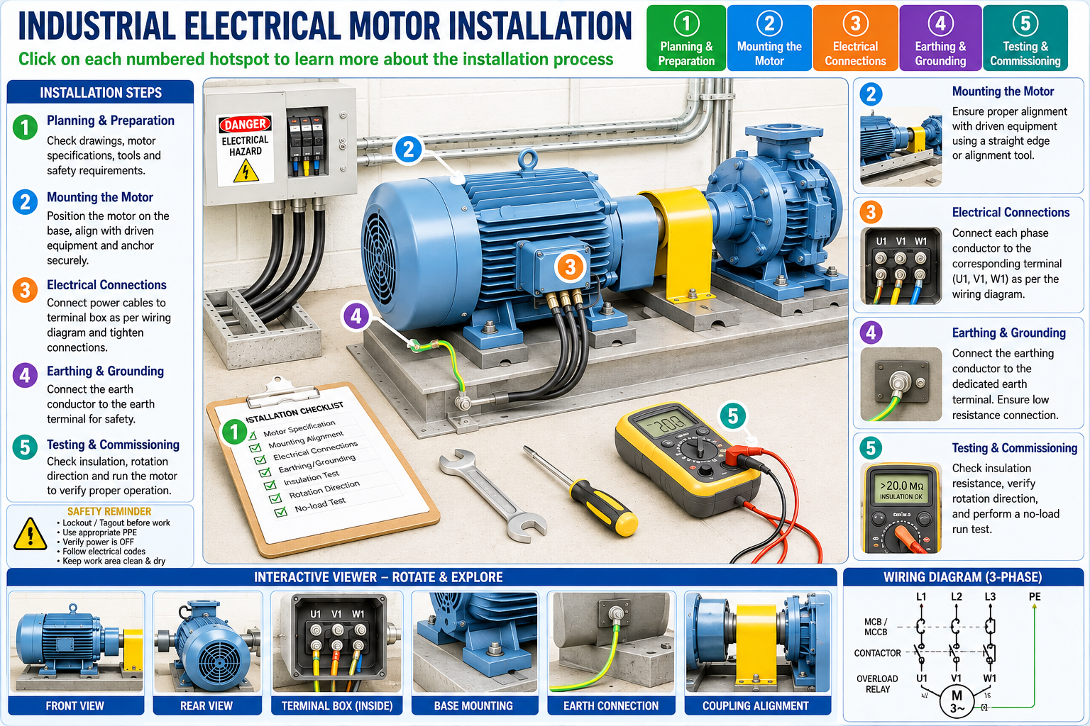  INDUSTRIAL ELECTRICAL MOTOR INSTALLATION